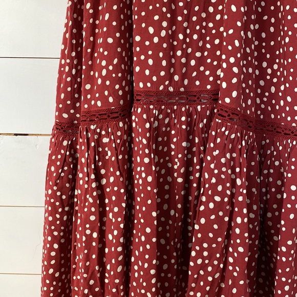 High Low Maxi Dress - rust red - Picture 6 of 7